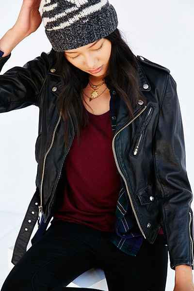 Schott Leather Moto Jacket