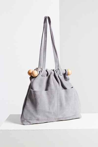 Ecote Bobbi Suede Bar Tote Bag